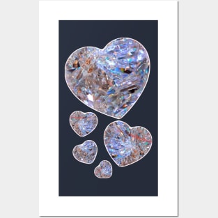 Diamond heart Posters and Art